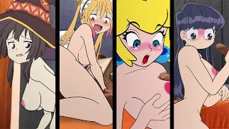 COMPILATION Megumin KONOSUBA Tohru KOBAYASHI MAID DRAGON Komisan CANT COMINICATE Princess PESCH