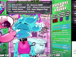 Slime Takes Massive Cock in Public Restroom Gloryhole