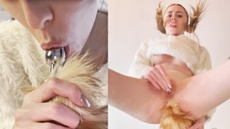 Masturbation with a Butt Plug in the Ass [Close UP] Led Me to Squirt