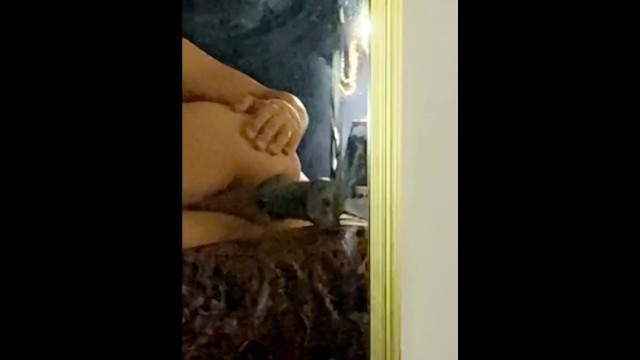 Solo riding anal transwoman