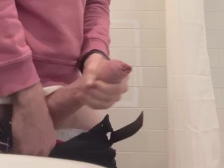 TEASER: Cumming Soon.. Masturbating my Big Cock in Hotel during Conference Call. Thick Cock Jerked
