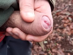 pee outdoor with New Year underwear