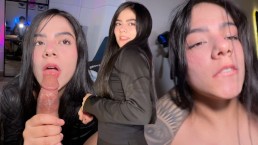 18-jarige blanke meid deepthroat me en ik neuk uiteindelijk dat strakke roze poesje