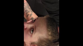 Cumming on her face before going out with friends