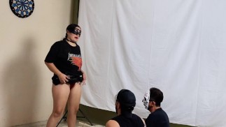 Strip Game with husband and his friend got so far