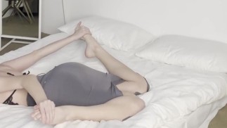 yoga in bed