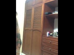 I undress and make a hot video thinking about my lover