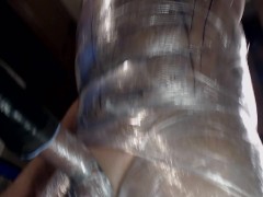 Wrapped up and using my homemade toys