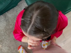 Я ЛЮБЛЮ СОСАТЬ НА КАМЕРУ, ДОМАШНИЙ МИНЕТ, ЗАДЫХАЮСЬ ОТ СПЕРМЫ - Screenshot 3 of 16 - Cumshot