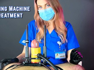 护士 Kitty 的乳液机械高潮理疗