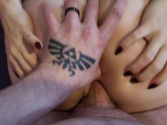 Fingering my friends hot moms asshole while I fuck her HOT POV