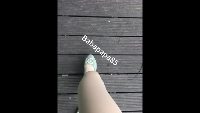 伪娘在公园的露出 2