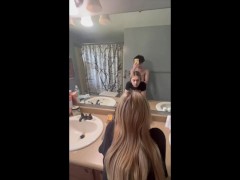 Clapping Backshots In The Bathroom He Cums On My Fat Ass - Screenshot 1 of 16 - Backshots