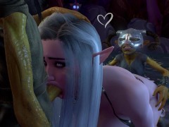 Doggy Style Goblin Threesome with a Thick Night Elf - Screenshot 2 of 16 - Surprise Threesome