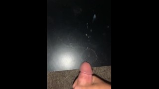 Huge young man cumshot