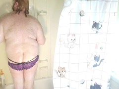 Sissy Submissive Dances in Shower in Sexy Girls Panties Wet and Wild Fun HD hot Sex