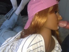 stepdaughter get a big face facials after I mouthfucked her