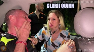 NURSE CLARI QUINN PARTIES IN THE UBER