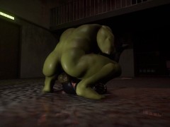 Hulk Smashes Black Widow + Anal - Screenshot 8 of 16 - Hulk