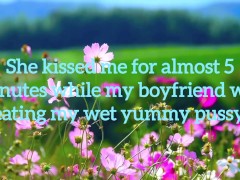 My First Threesome with lyrics - Screenshot 16 of 16 - Lesbian Kissing
