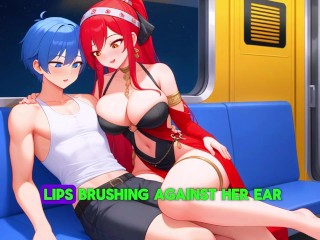 Я застал Nancy за просмотром порно в поезде и жестко трахнул ее - аудио секс история