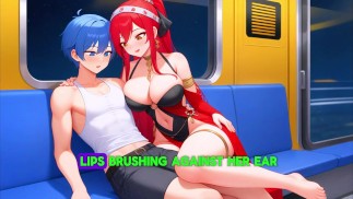 Я застал Nancy за просмотром порно в поезде и жестко трахнул ее - аудио секс история