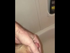 Slow cock play in the shower