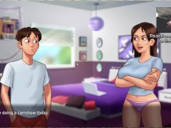 Summertime Saga Porn Game Jenny Sucks and Jerks Big Cock