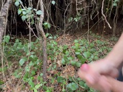 As i walked through the forest, i became horny