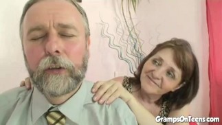 Hot Babe Threesome with Oldies