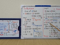 Find Min area of Triangle PQR.[JapanMath](Big Natural Tits)