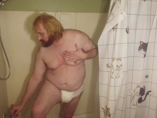 Sissy Filmization Femdom Sexy Strip Dance taking Wet Hot Shower Small Tits Cock Dick little HD POV