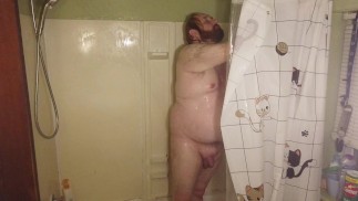 Little ADBL Adult Baby Diaper Lover Takes Quick Shower after long sex encounter Hot POV HD Ass Play