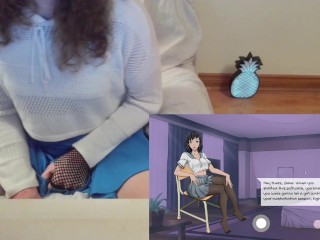 Trans Femboy GamerGirl играет в Femdom Waifu (и сама)