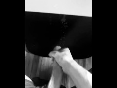 Nuttin in my bm bathroom with the door open and she keep walking past