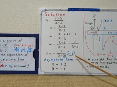 Asymptotic line,A straight line that a curve approaches infinitesimally.[JapanMath](Big Natural Tits