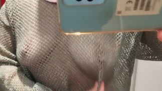 Sexy mom tries on clothes naked. Latina hairy pussy, big tits, big ass.