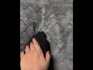 Натираю НОГИ в ЧЕРНЫХ КОЛГОТКАХ!