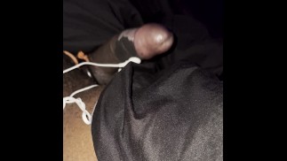 TEEN DADDY BBC BIG CUMSHOT WITH ESTIM