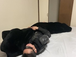布団に擦り付けオナニー