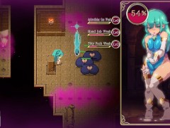 LESBIAN FUTANARI GIRL FUCKING HUGE TITS - MAGE KANADE FUTANARI DUNGEON QUEST