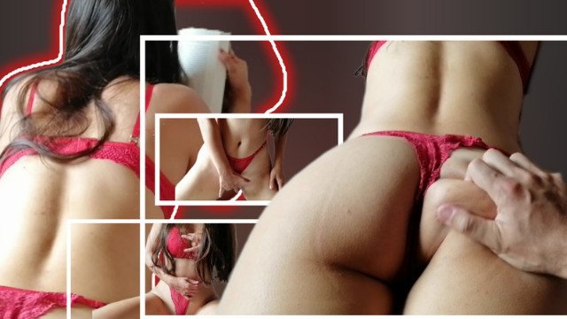 Encuentro a mi caliente novia universitaria leyendo y me pide que le ayude a acabar