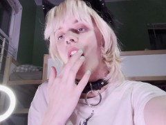 wolf tboy slapping his cunt until it can't stop dripping cum | PREVIEW - Screenshot 16 of 16 - Trans