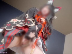 【ぶんコス】ブル◯カ　ワ◯モ♡「あなた様の精◯で満たされる♡♡」先生と密会連続中◯しえっち♡子種をもらうため見せつけ精◯オ◯ニー♡ - Screenshot 6 of 16 - Japanese