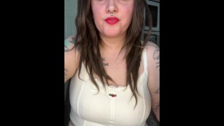Full Video On OF Of A Marlboro Reds Smoker Wearing Red Lipstick