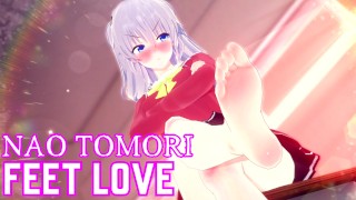 NAO TOMORI FEET LOVE 😍 CHARLOTTE HENTAI