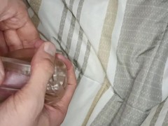 молодой парень - кончает в прозрачную силиконовую игрушку - Screenshot 15 of 16 - Artificial Vagina