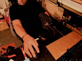 Daddy Dumps Load into Work boots While No Ones Home