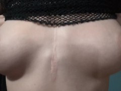 Titty play In Fishnet Top - Screenshot 10 of 16 - Massage