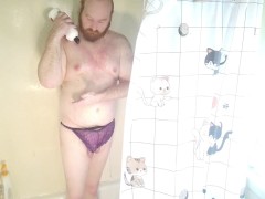 Solo Male Femboy Kink Play Dances in the Bath tub cleans Every Sexy Inch Includ  small dick